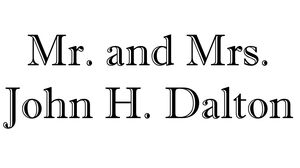 Mr. and Mrs. John H. Dalton